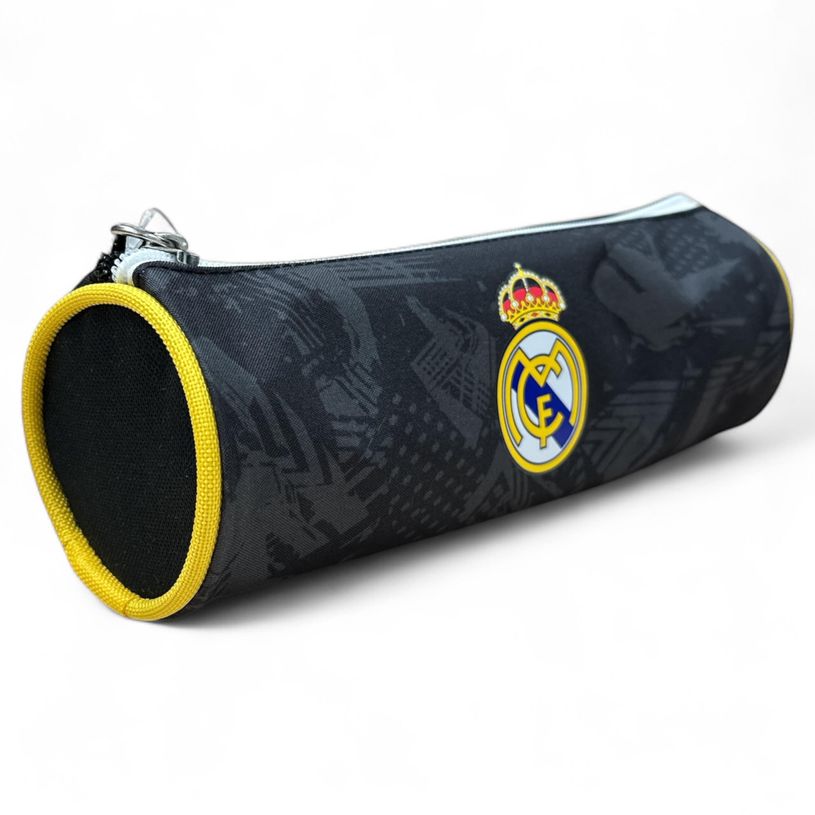3701638704854-Quo Vadis - Trousse scolaire - Ronde - Real Madrid - 23x8x8 cm - Toile (polyester) - 1 compartiment(s)--1