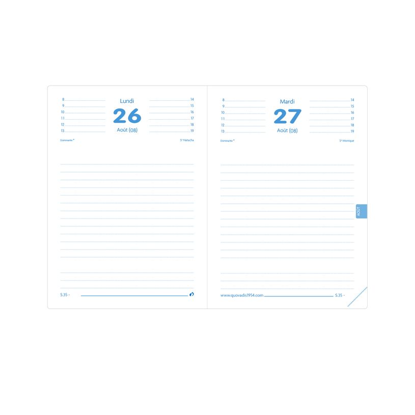3371010389568-Agenda Club - 1 jour par page - 12 x 17 cm - turquoise - Quo Vadis-P_79416438_2-1