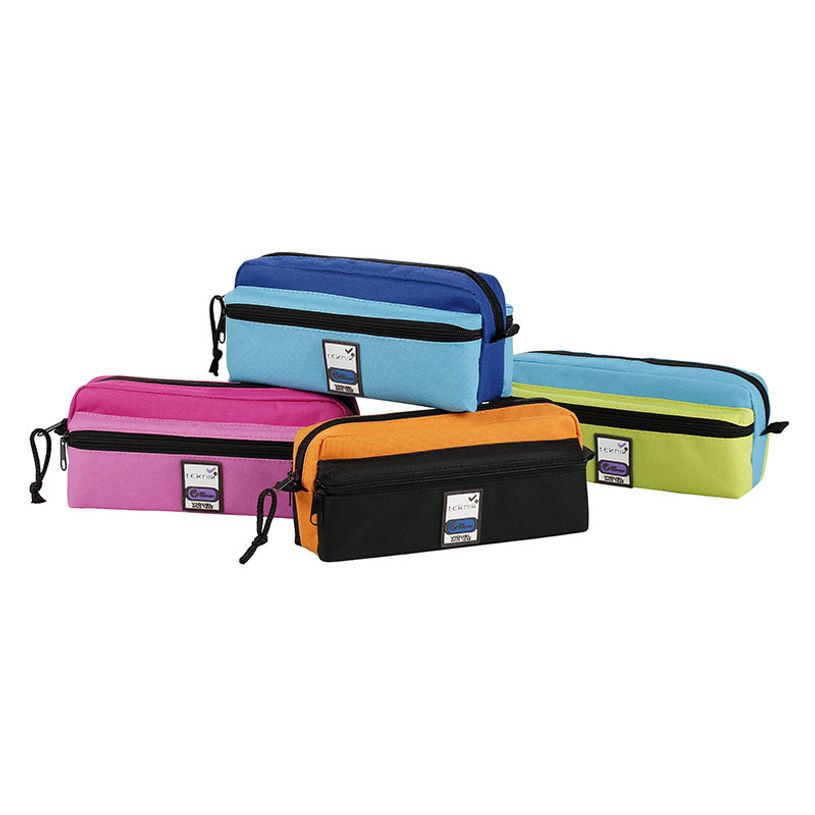 3135259797344-Trousse rectangulaire Teknik Triple - 3 compartiments - 4 coloris disponibles - Viquel-P_79416520_1-0