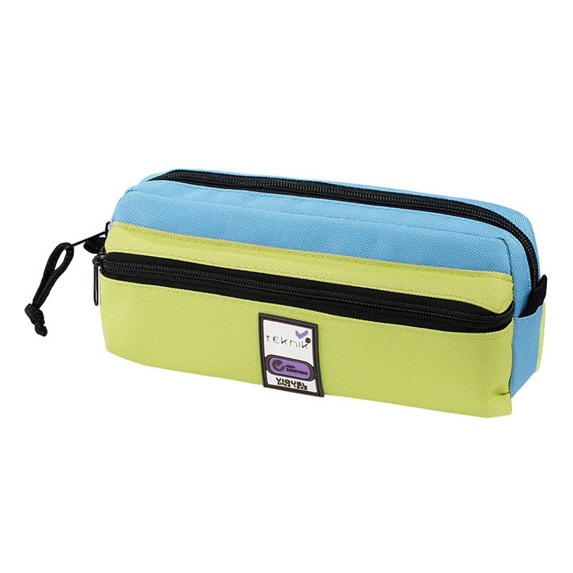3135259797344-Trousse rectangulaire Teknik Triple - 3 compartiments - 4 coloris disponibles - Viquel-P_79416520_4-3
