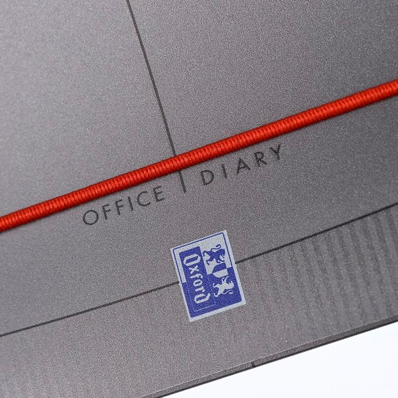 3147280049729-Agenda Oxford Office - 1 semaine sur 2 pages - 10 x 15 cm - gris/rouge - Hamelin-P_79416626_7-6