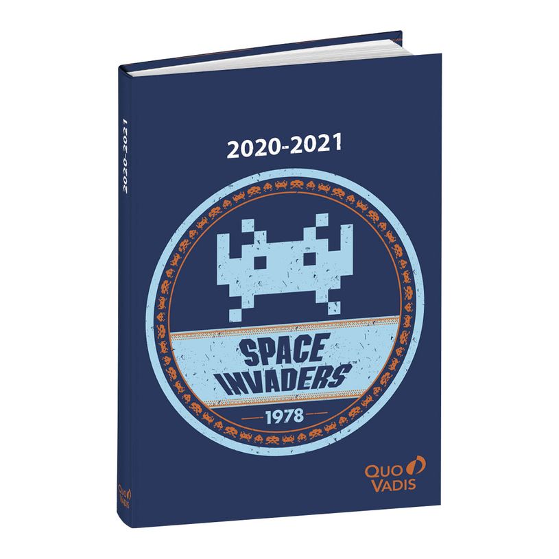 3371010329915-Space Invaders - Agenda 1 jour par page - 12 x 17 cm - différents modèles disponibles - Q-P_79416684_2-0