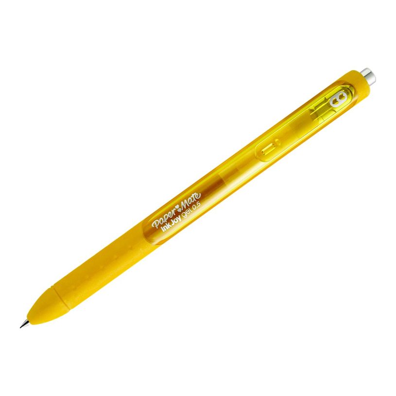 3501179783154-Paper Mate InkJoy - Roller - jaune - encre gel - 0.7 mm - moyen - rétractable-P_79416792_1-0