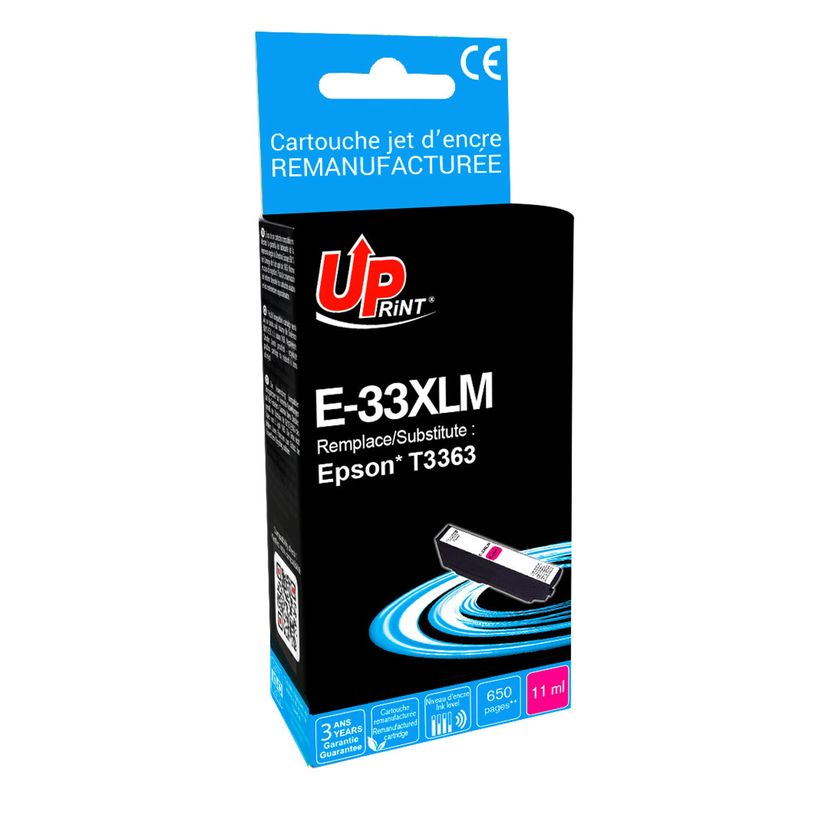 0000005814992-Cartouche remanufacturée Epson 33XL Orange - magenta - Uprint--0
