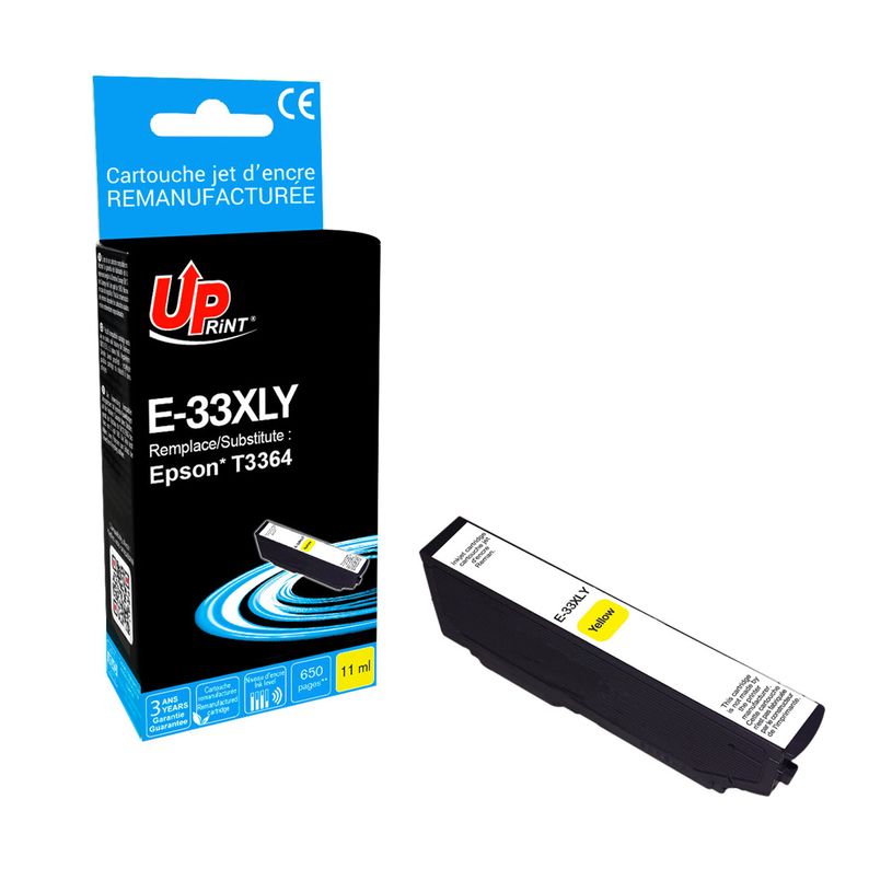 0000005815012-Cartouche remanufacturée Epson 33XL Orange - jaune - Uprint--2