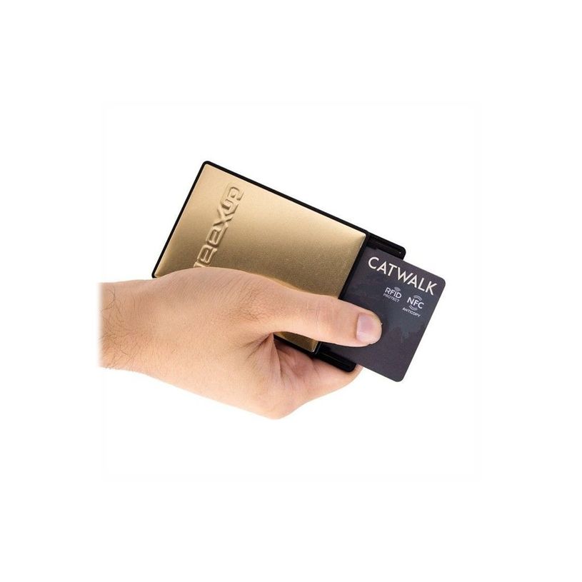 3700929500151-Catwalk-669 Meexup - Porte-cartes antivol pour 6 cartes de crédit - or et noir-P_79417296_1-2