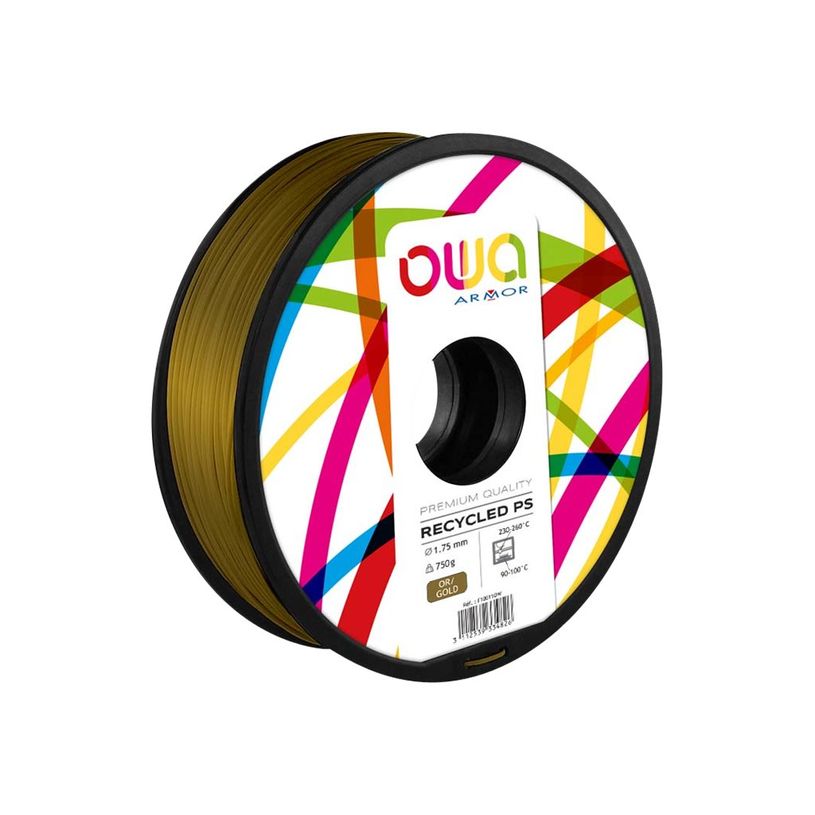 3112539334826-OWA - Filament 3D PS - or - Ø 1,75 mm - 750g-P_79417384_1-0