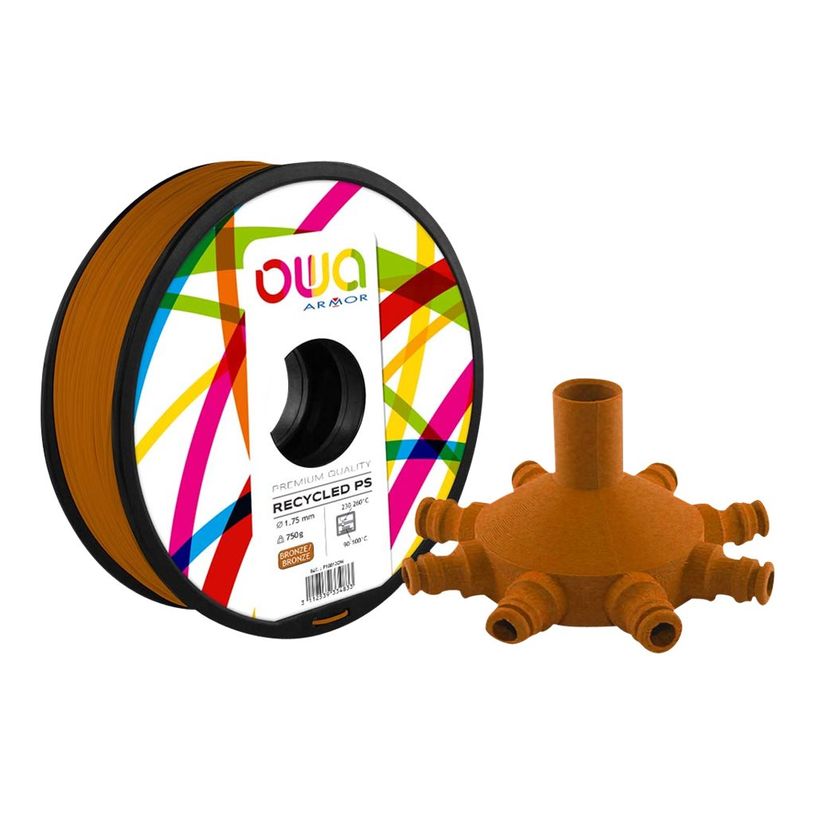 3112539334833-OWA - Filament 3D PS - bronze - Ø 175 mm - 750g-P_79417385_1-0