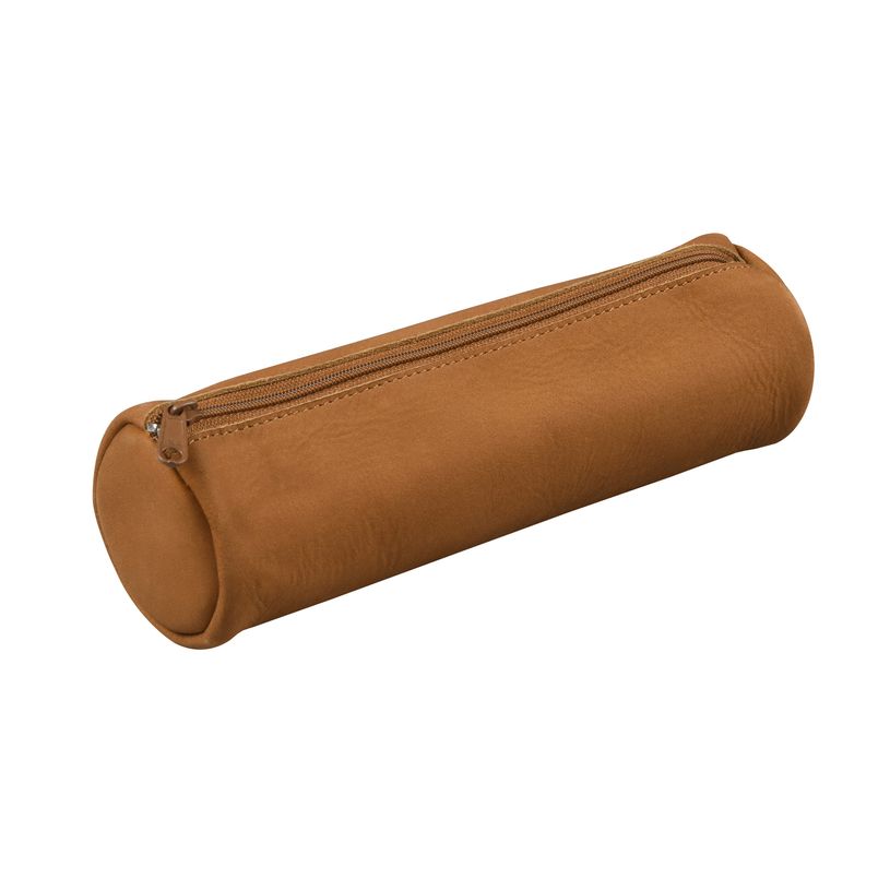 3338805002354-Trousse Nubuck ronde - 1 compartiment - marron - Quo Vadis-P_79417579_1-0