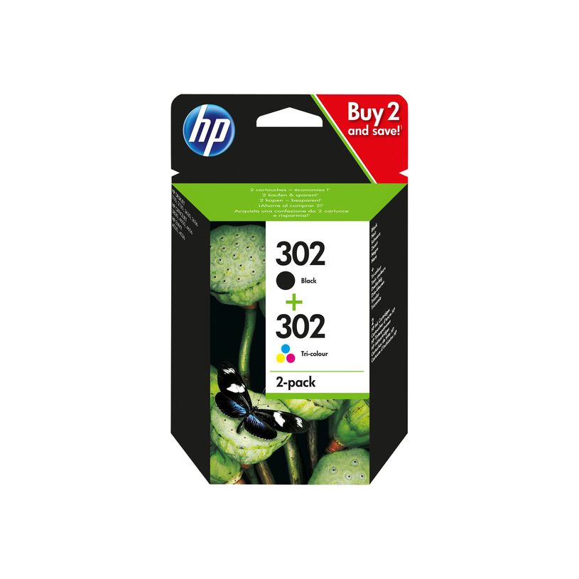 0190780475898-HP 302 - Pack de 2 - noir et 3 couleurs - cartouche d'encre originale (X4D37AE)-P_79417600_10-28