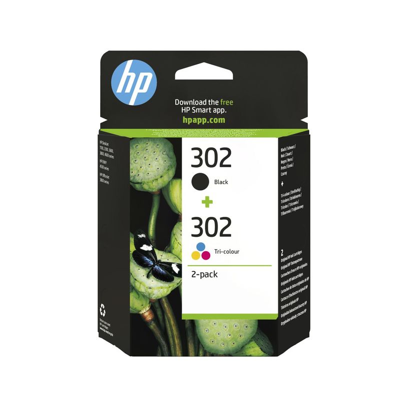 0190780475904-HP 302 - Pack de 2 - noir et 3 couleurs - cartouche d'encre originale (X4D37AE)-P_79417600_3-0