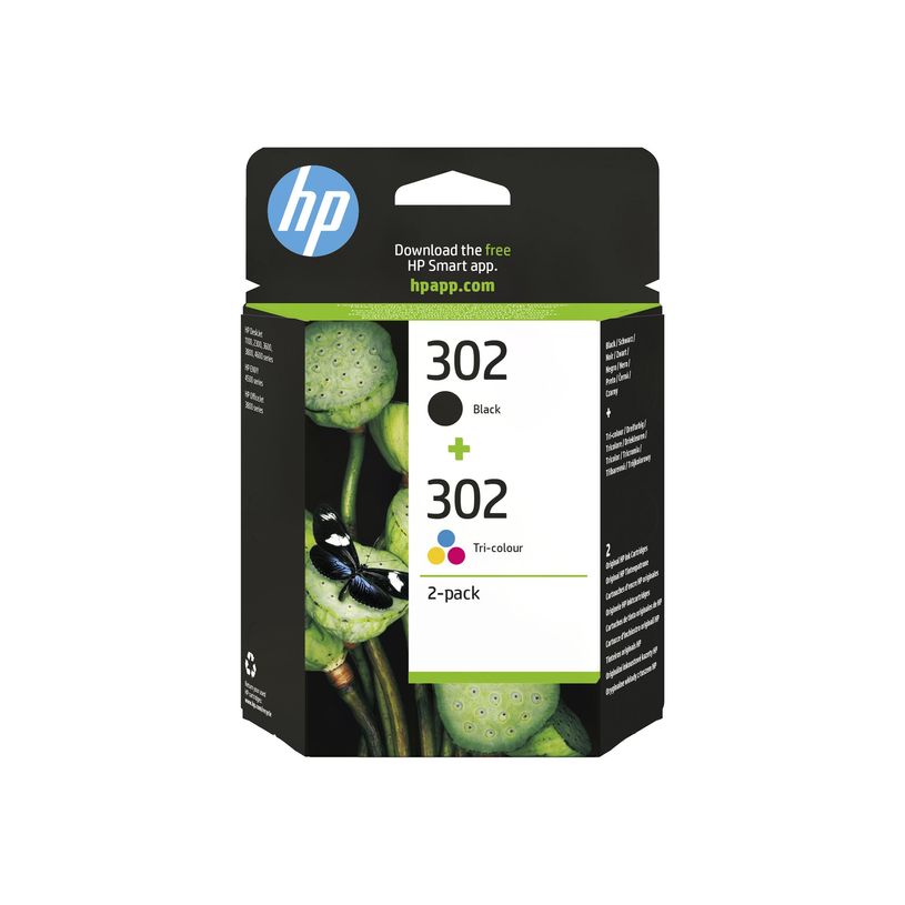 0190780475898-HP 302 - Pack de 2 - noir et 3 couleurs - cartouche d'encre originale (X4D37AE)-P_79417600_33-22