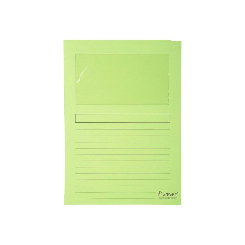 3130630502609-Exacompta Forever - 25 Chemises coin à fenêtre - 130 gr - couleurs assorties-P_79417632_4-3