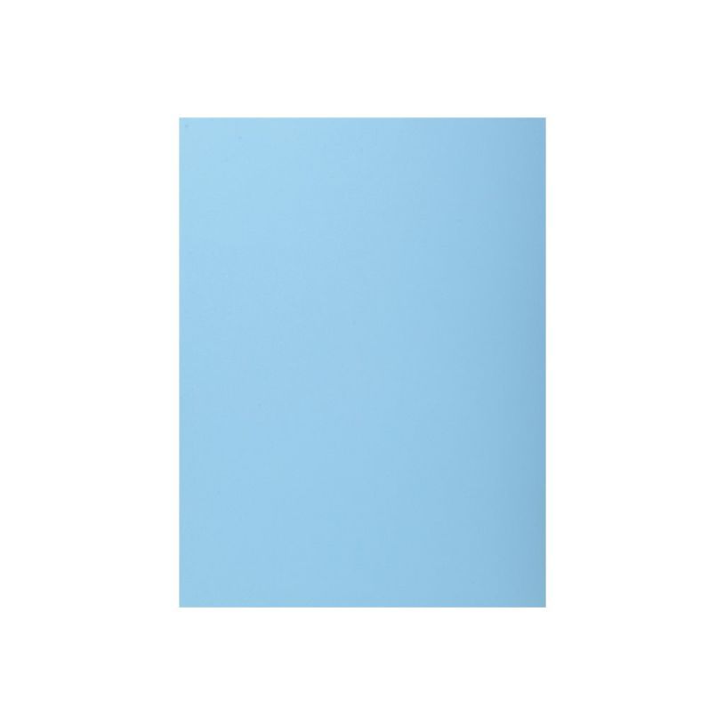 3130631339006-Exacompta Super 210 - 50 Chemises 1 rabat - 210 gr - bleu-P_79417633_1-0