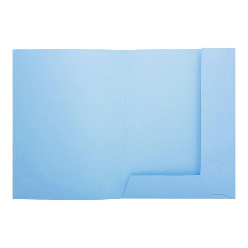 3130633320064-Exacompta Super 210 - 50 Chemises 2 rabats - 210 gr - bleu clair-P_79417640_1-0