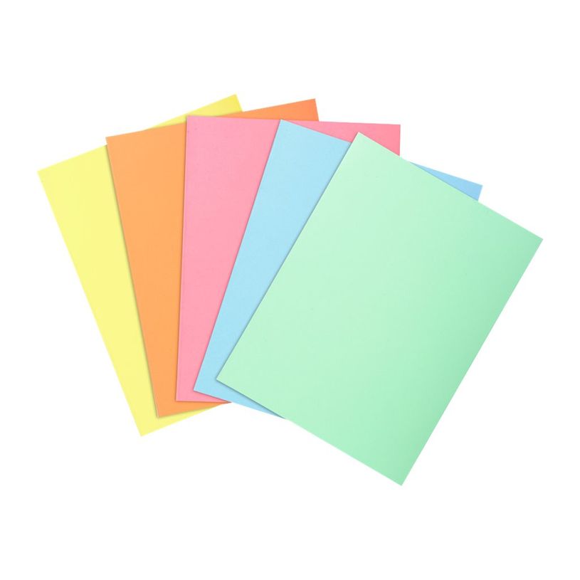 3130638501000-Exacompta Super 60 - 100 Sous-chemises - 60 gr - pour 100 feuilles - couleurs pastels assor-P_79417650_2-0