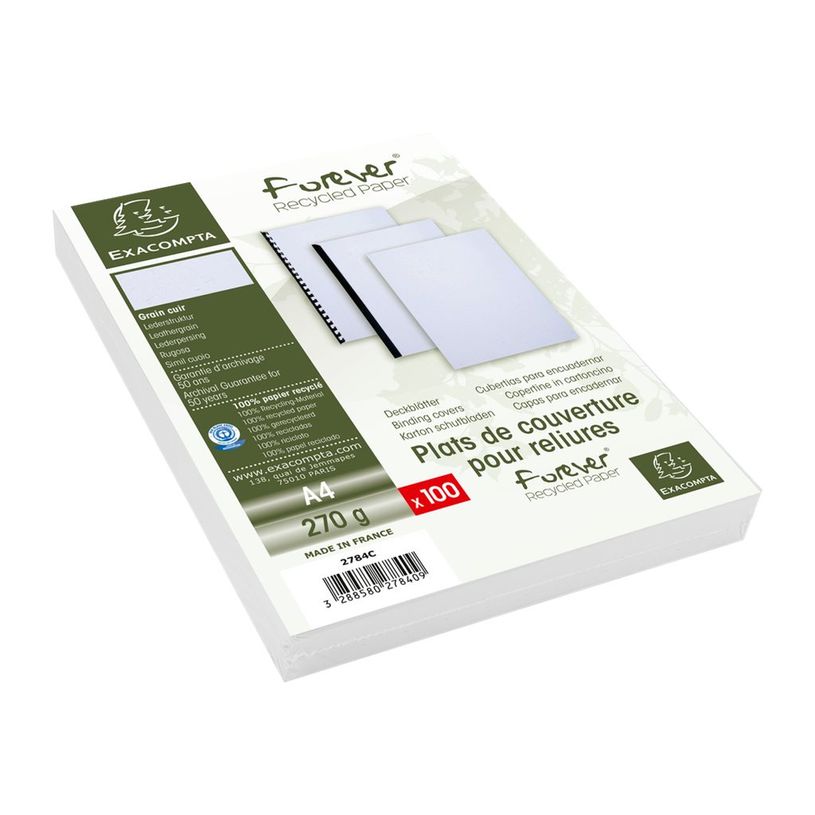 3288580278409-Exacompta Evercover - 100 feuilles - blanc - A4 (21 x 29,7 cm) - 270 g/m²-P_79417662_1-0