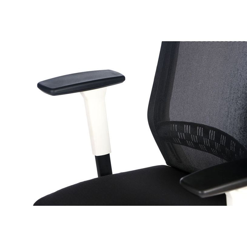 3760185028653-Fauteuil de bureau SCOTT - accoudoirs réglables - appuie-tête réglable - noir base blanc-P_79417782_6-5