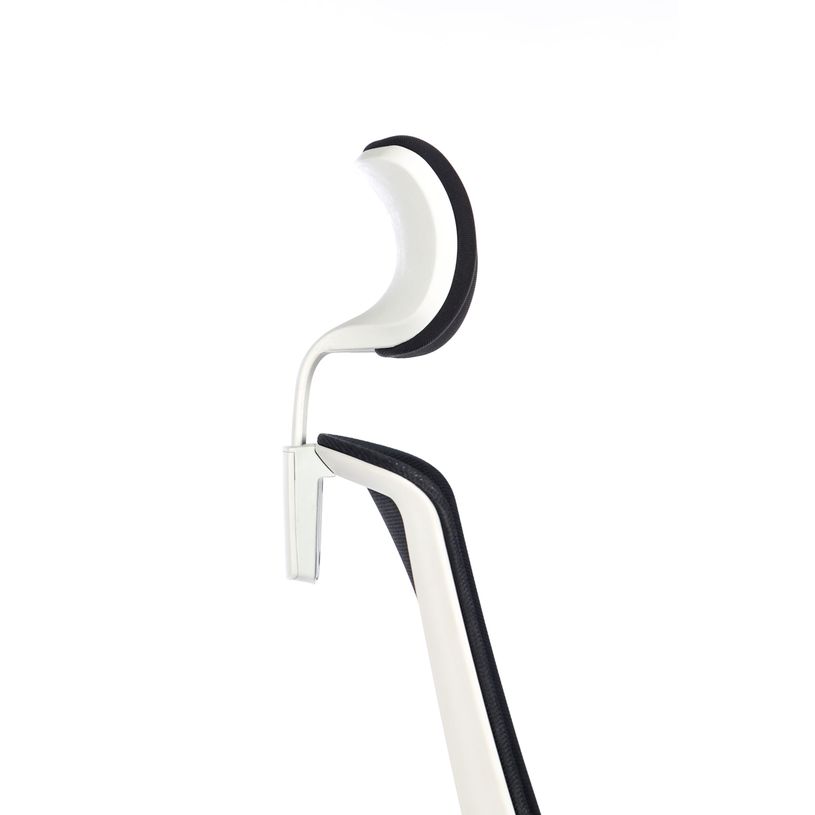 3760185028653-Fauteuil de bureau SCOTT - accoudoirs réglables - appuie-tête réglable - noir base blanc-P_79417782_9-8