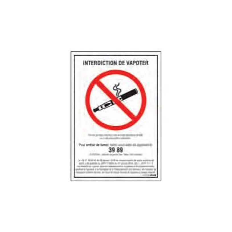 8711234129703-Pickup - Plaque de signalisation - 230 x 330 mm - interdiction de vapoter-P_79417804_1-0