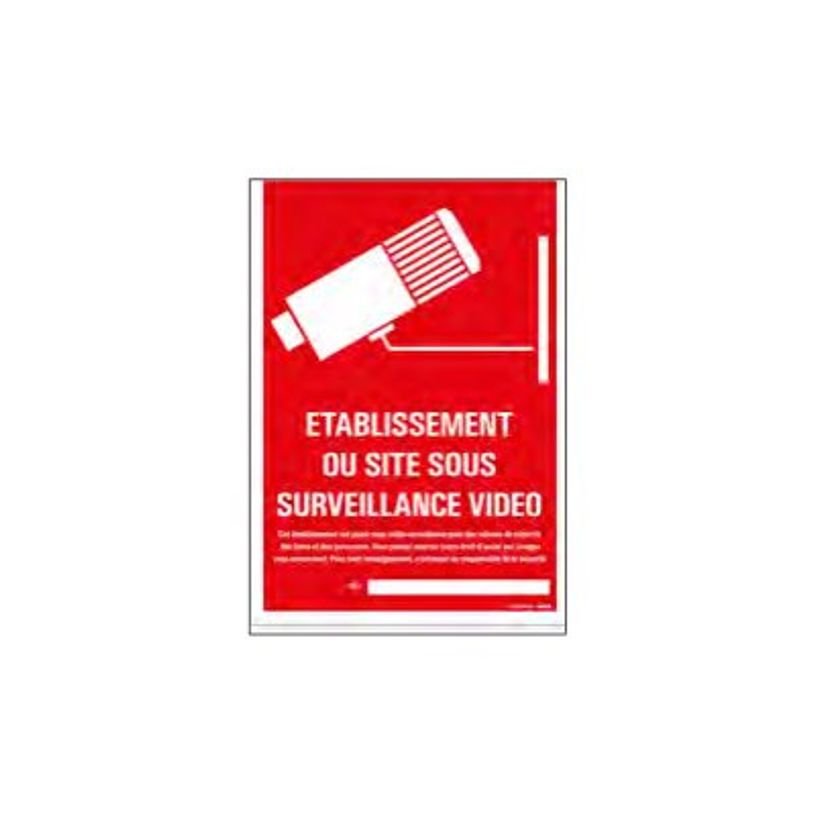 8711234129710-Pickup - Plaque de signalisation - 230 x 330 mm - site sous surveillance vidéo-P_79417805_1-0