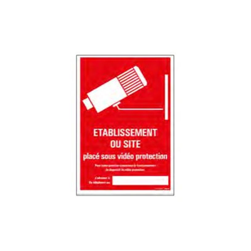 8711234129727-Pickup - Plaque de signalisation - 230 x 330 mm - site sous vidéopretection-P_79417806_1-0