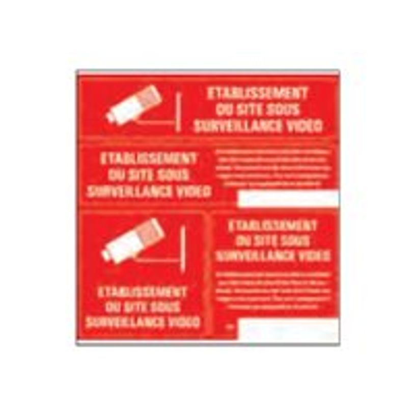 8711234376565-Pickup - Pictogramme - Site sous surveillance vidéo - 4 autocollants 15 x 15 cm-P_79417832_2-1