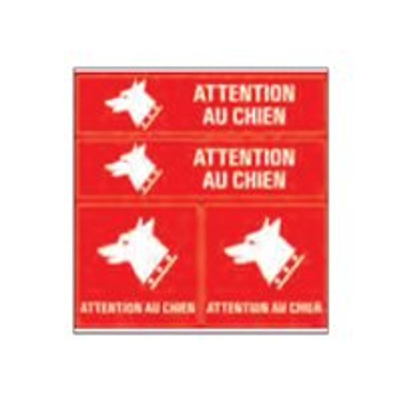 8711234376596-Pickup - Pictogramme - Attention au chien - 4 autocollants 150 x 150 mm-P_79417835_2-1