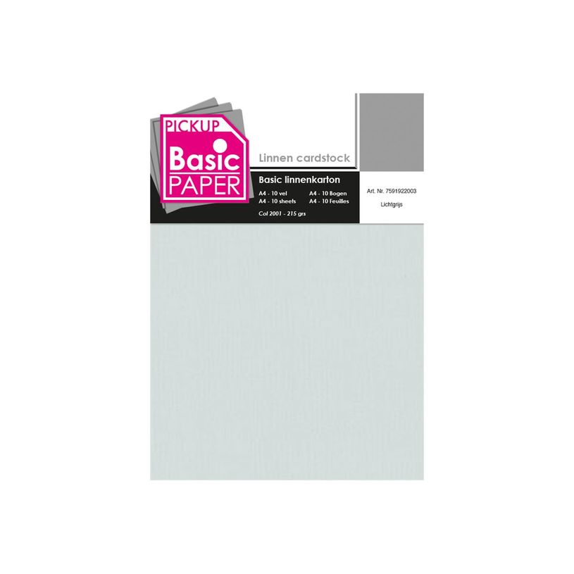8715119760630-Pickup - Carton de lin - A4 (210 x 297 mm) - 215 g/m² - 10 feuilles - gris clair-P_79417843_1-0
