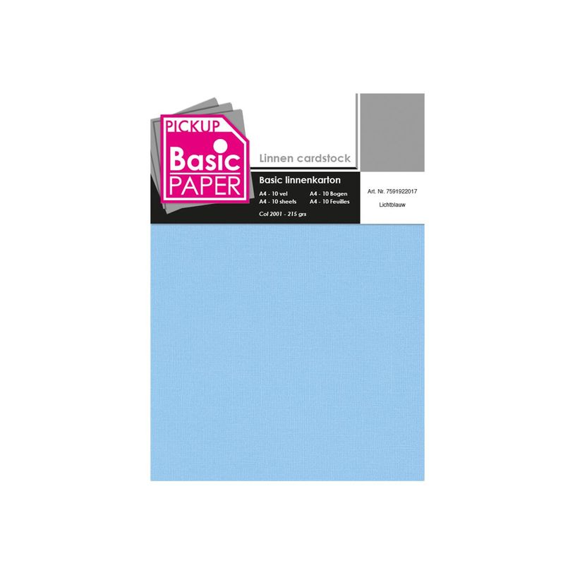8715119760753-Pickup - Carton de lin - A4 (210 x 297 mm) - 215 g/m² - 10 feuilles - bleu clair-P_79417855_1-0