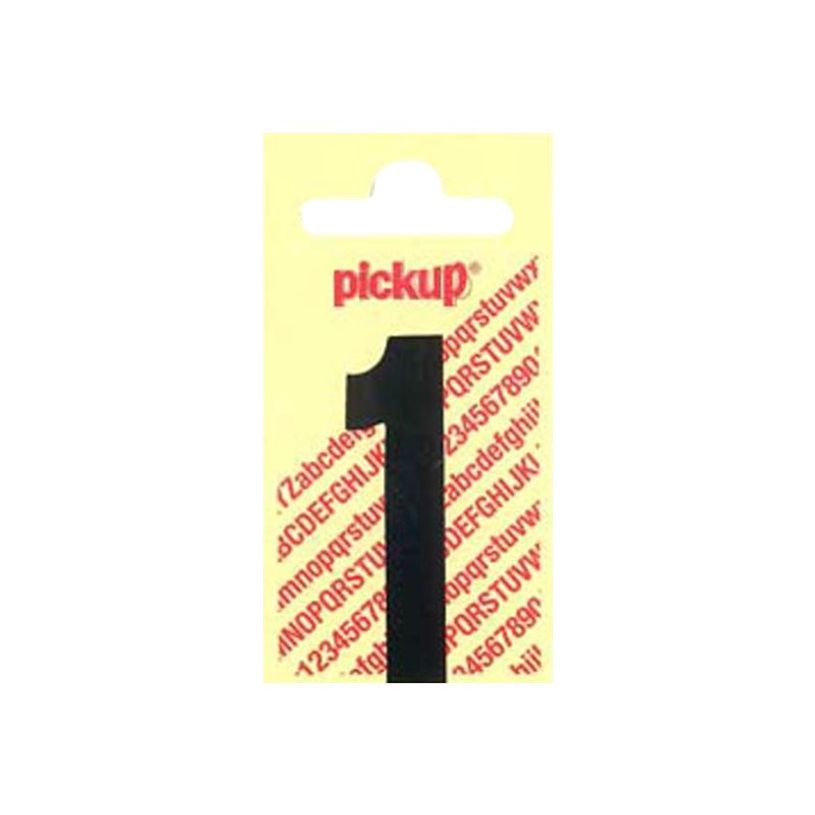 8711234221315-Pickup - Étiquette autocollante - 90 mm - Chiffre 1 - noir mat-P_79417901_1-0