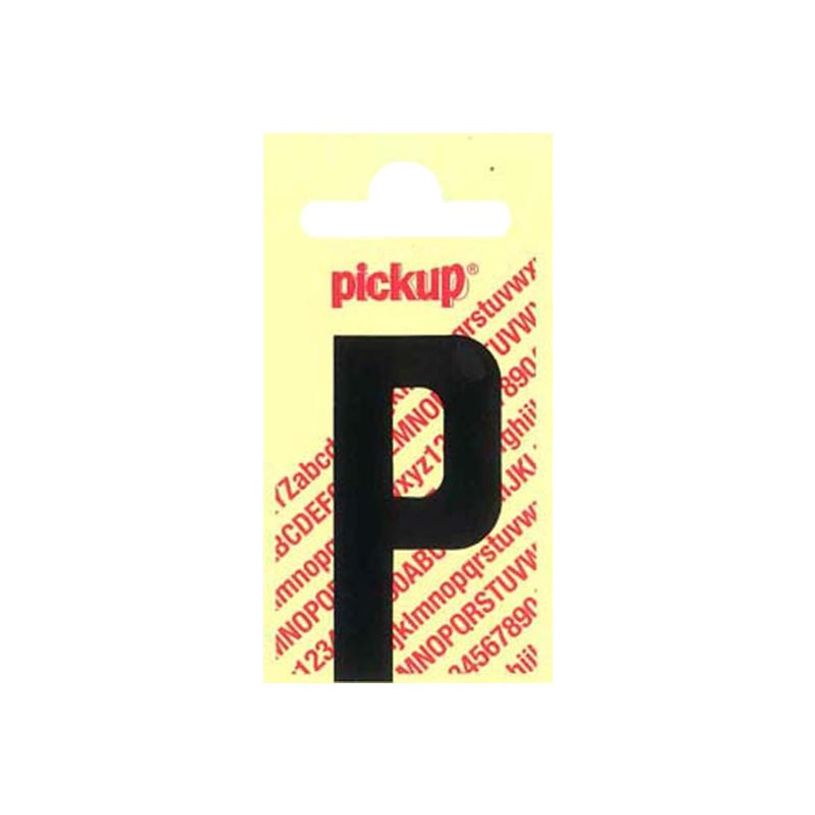 2012349362228-Pickup - Étiquette autocollante - 90 mm - Lettre P - noir mat-P_79418010_1-0