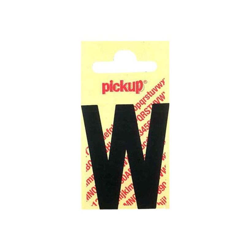 2012349362365-Pickup - Étiquette autocollante - 90 mm - Lettre W - noir mat-P_79418017_1-0
