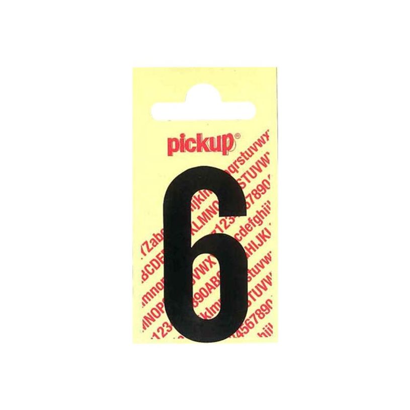 2012349362549-Pickup - Étiquette autocollante - 150 mm - Chiffre 6 - noir mat-P_79418026_1-0