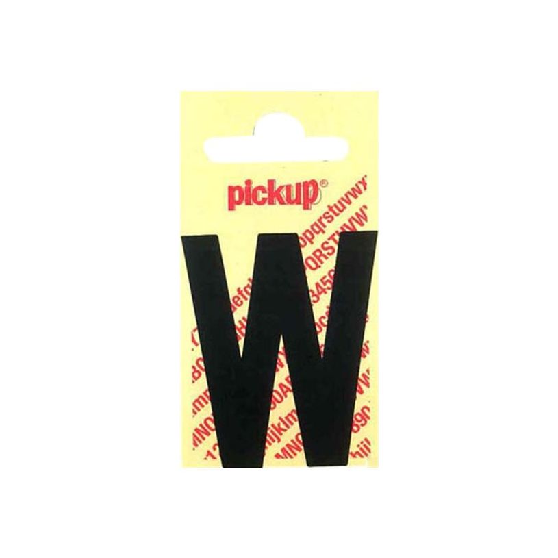 2012349363003-Pickup - Étiquette autocollante - 150 mm - Lettre W - noir mat-P_79418049_1-0