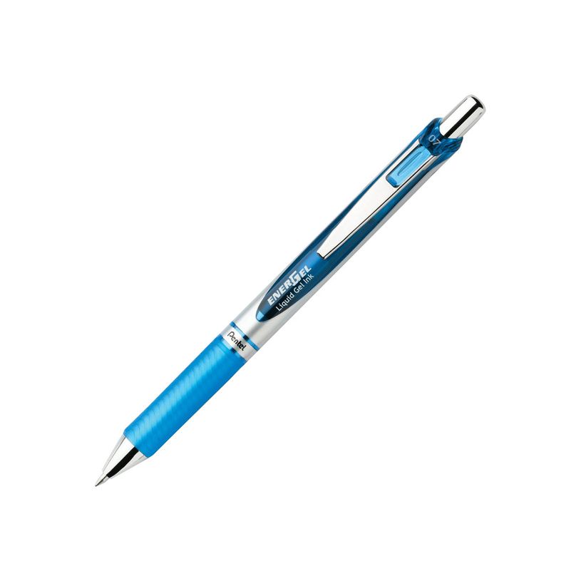 0884851015839-Pentel Energel - Roller rétractable - 0,7 mm - bleu clair-P_79418368_1-0
