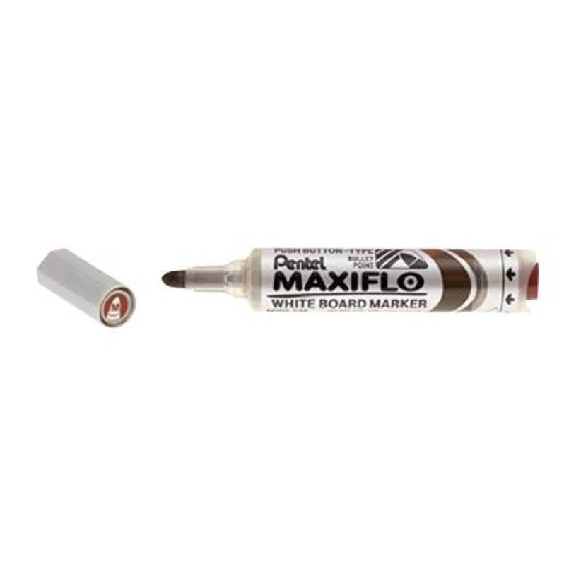 3474374500058-Pentel MAXIFLO - Marqueur effaçable - pointe ogive large - marron-P_79418432_1-0