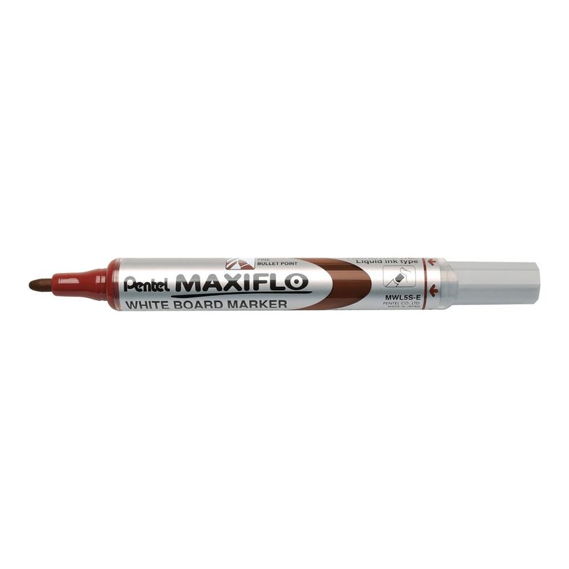 3474377910755-PENTEL MAXIFLO - Marqueur effaçable - pointe ogive - marron-P_79418436_2-1