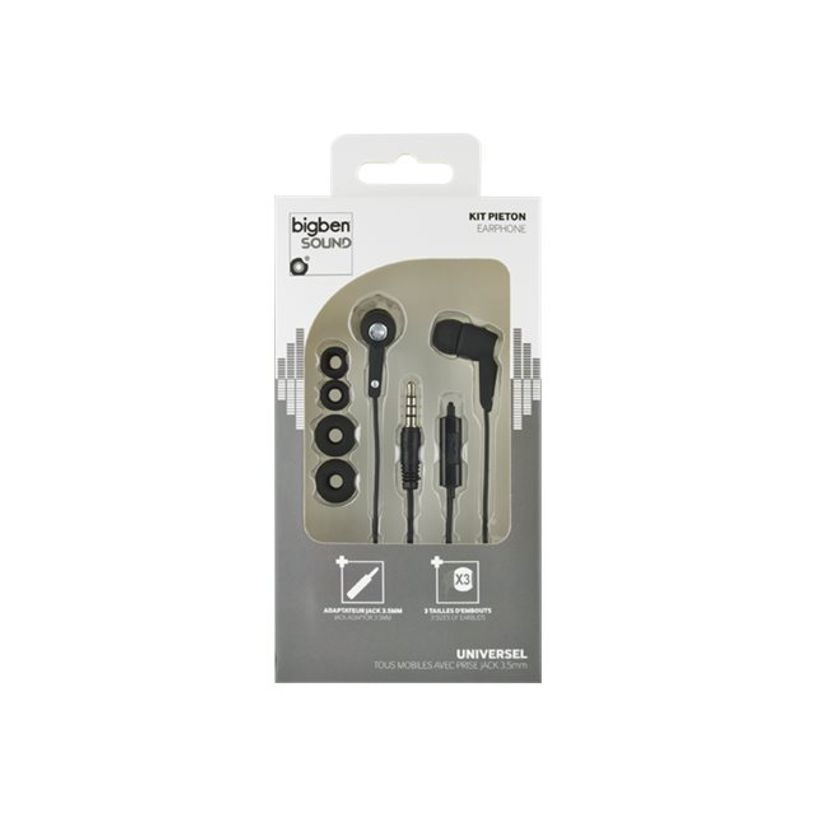 3571211264453-BIGBEN Kit main libre - Ecouteurs filaire avec micro - intra-auriculaire - noir -P_79418571_3-2