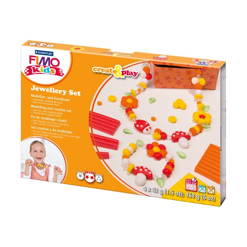 4007817805206-Pâte Fimo KIDS - Kit de modelage  - Bijoux fleurs-P_79418672_1-0