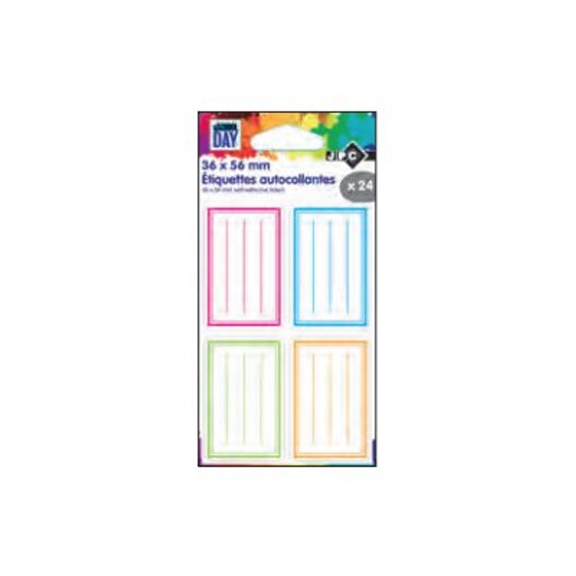 3457705700051-JPC aSCHOOL DAY - 24 Étiquettes autocollante - couleurs assorties-P_79418751_2-1
