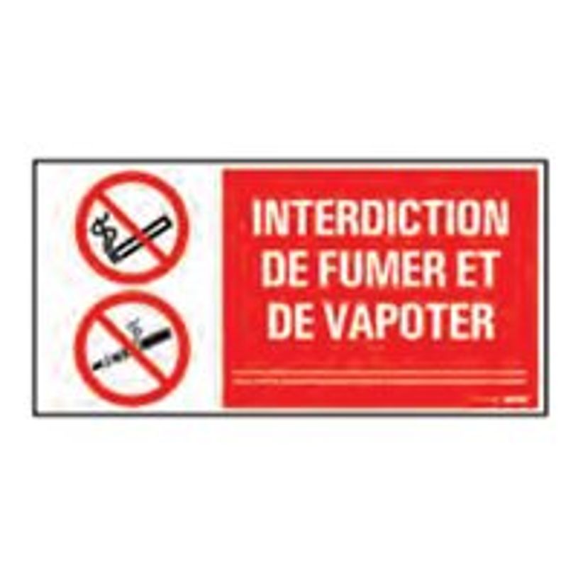 8711234129963-Pickup - Plaque de signalisation - 300 x 150 mm - interdiction de vapoter et de fumer-P_79418822_1-0