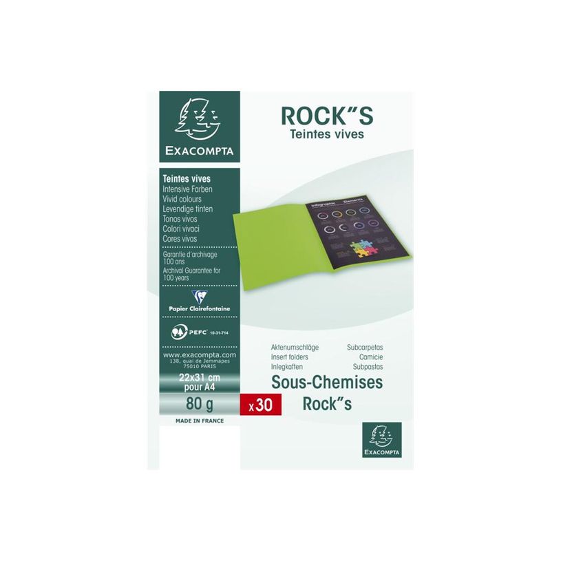 3288588070128-Exacompta Rock"s - 30 Sous-chemises - 80 gr - pour 100 feuilles - rouge cardinal-P_79418838_1-3