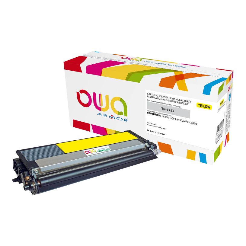 3112539623685-Cartouche laser remanufacturée Brother TN329 - jaune - Owa-P_79418924_1-0