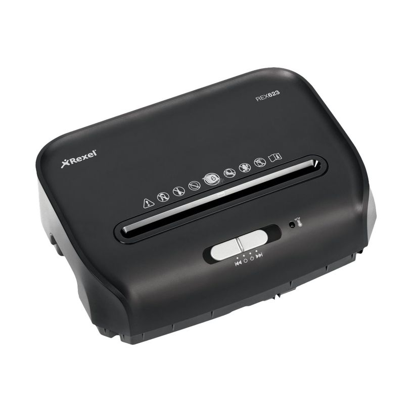 5028252497138-Rexel Promax REX623 - destructeur de documents coupe croisée - 6 feuilles - Corbeille 23 l-P_79419032_1-5