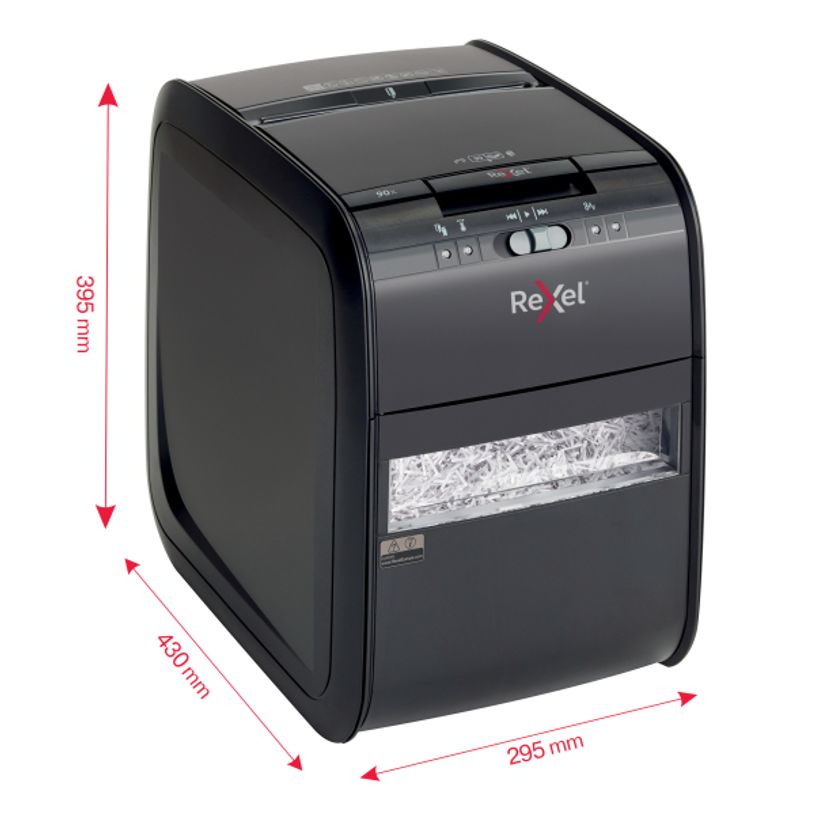 5028252504645-Rexel Auto+ 90X - destructeur de documents coupe croisée - 90 feuilles - Corbeille 20 li-P_79419035_11-10