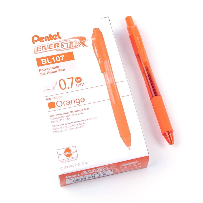0884851008961-Pentel Energel X - Roller - 0,7 mm - orange--1