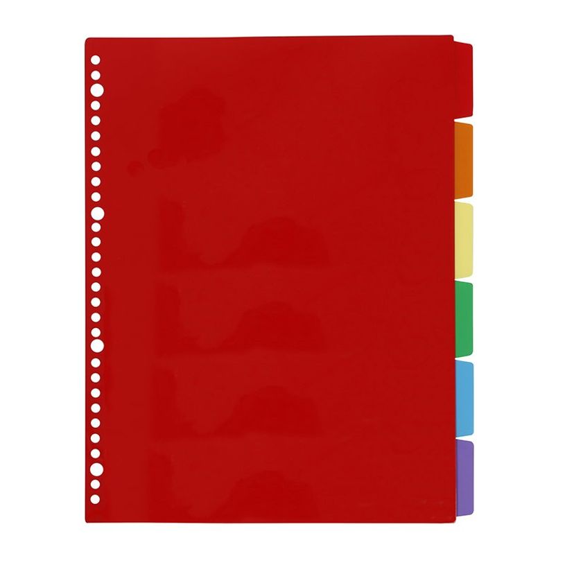 3135251535876-Viquel - Intercalaire 6 positions - A4 Maxi - polypropylène coloré-P_79419272_4-3