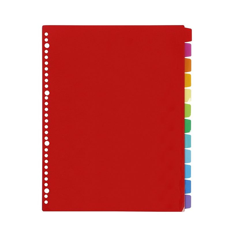 3135251537870-Viquel - Intercalaire 12 positions - A4 Maxi - polypropylène coloré-P_79419273_4-3