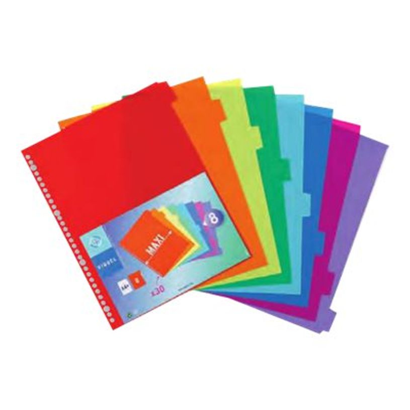 3135251548876-Viquel MAXI - Intercalaire - 8 positions - A4 - couleurs assorties-P_79419274_1-0
